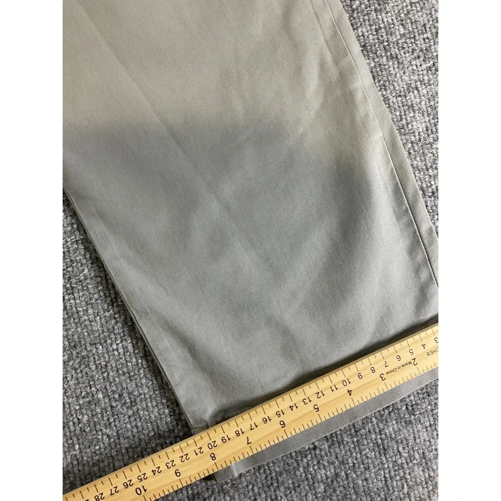 Polo Ralph Lauren Stretch Straight Fit Chino Pants Mens 38x30 Gray Flat Front Ca